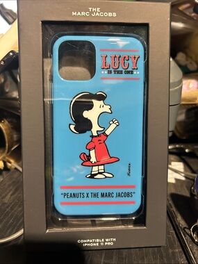 Marc Jacobs Blue Lucy Peanuts iPhone Case with Red Accents
